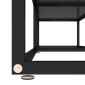 vidaXL Έπιπλο Τηλεόρασης Μαύρο 160 x 40 x 40,5 εκ. από Γυαλί Ασφαλ.