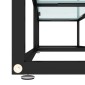 vidaXL Έπιπλο Τηλεόρασης Λευκό Όψη Μαρμάρου 160x40x40,5εκ Ψημένο Γυαλί