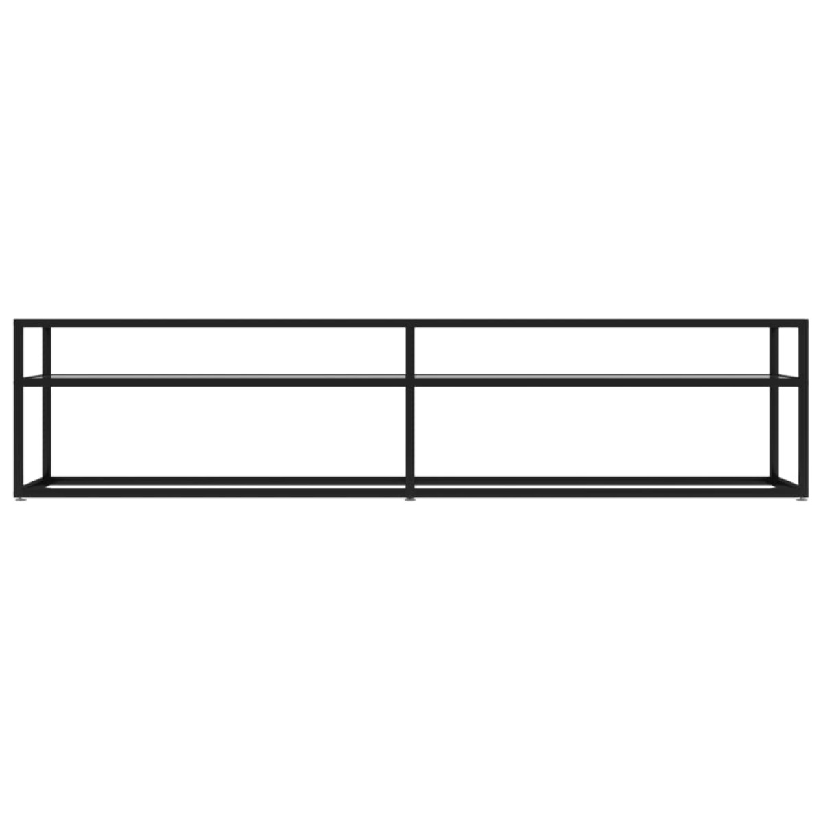 vidaXL Έπιπλο Τηλεόρασης Διαφανές 180 x 40 x 40,5 εκ. από Ψημένο Γυαλί