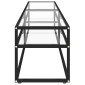 vidaXL Έπιπλο Τηλεόρασης Διαφανές 180 x 40 x 40,5 εκ. από Ψημένο Γυαλί