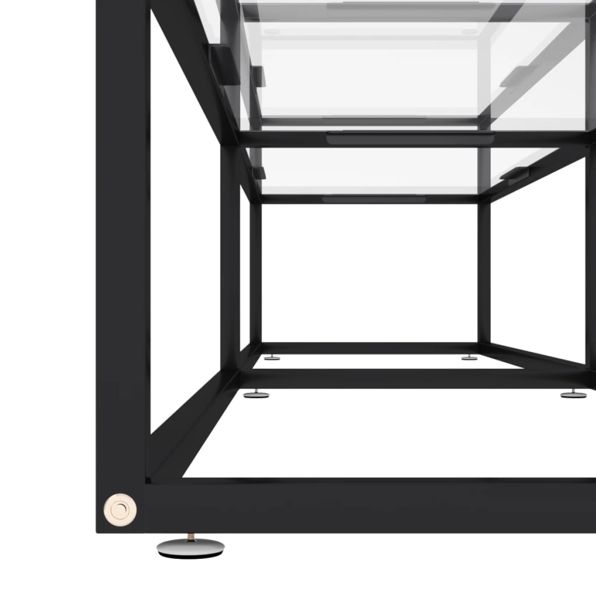 vidaXL Έπιπλο Τηλεόρασης Διαφανές 180 x 40 x 40,5 εκ. από Ψημένο Γυαλί