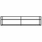 vidaXL Έπιπλο Τηλεόρασης Μαύρο 180 x 40 x 40,5 εκ. από Γυαλί Ασφαλ.