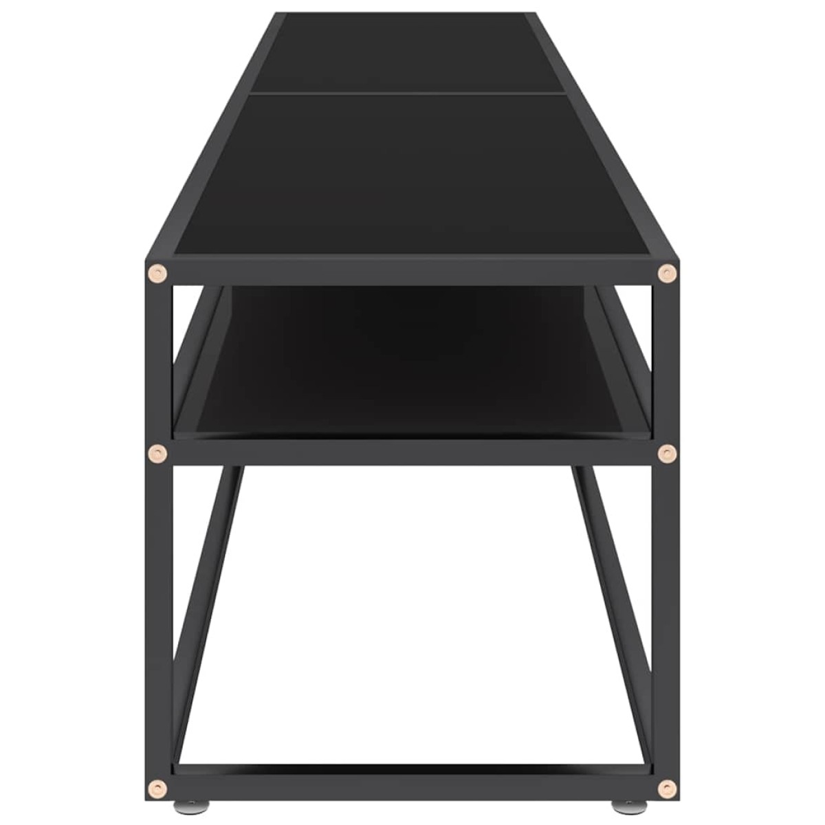 vidaXL Έπιπλο Τηλεόρασης Μαύρο 180 x 40 x 40,5 εκ. από Γυαλί Ασφαλ.