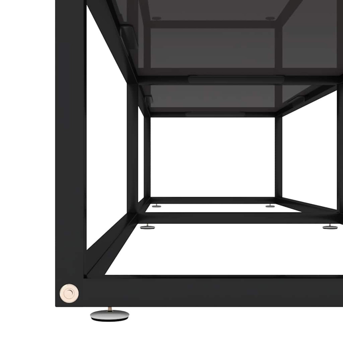 vidaXL Έπιπλο Τηλεόρασης Μαύρο 180 x 40 x 40,5 εκ. από Γυαλί Ασφαλ.
