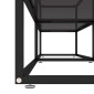 vidaXL Έπιπλο Τηλεόρασης Μαύρο 180 x 40 x 40,5 εκ. από Γυαλί Ασφαλ.