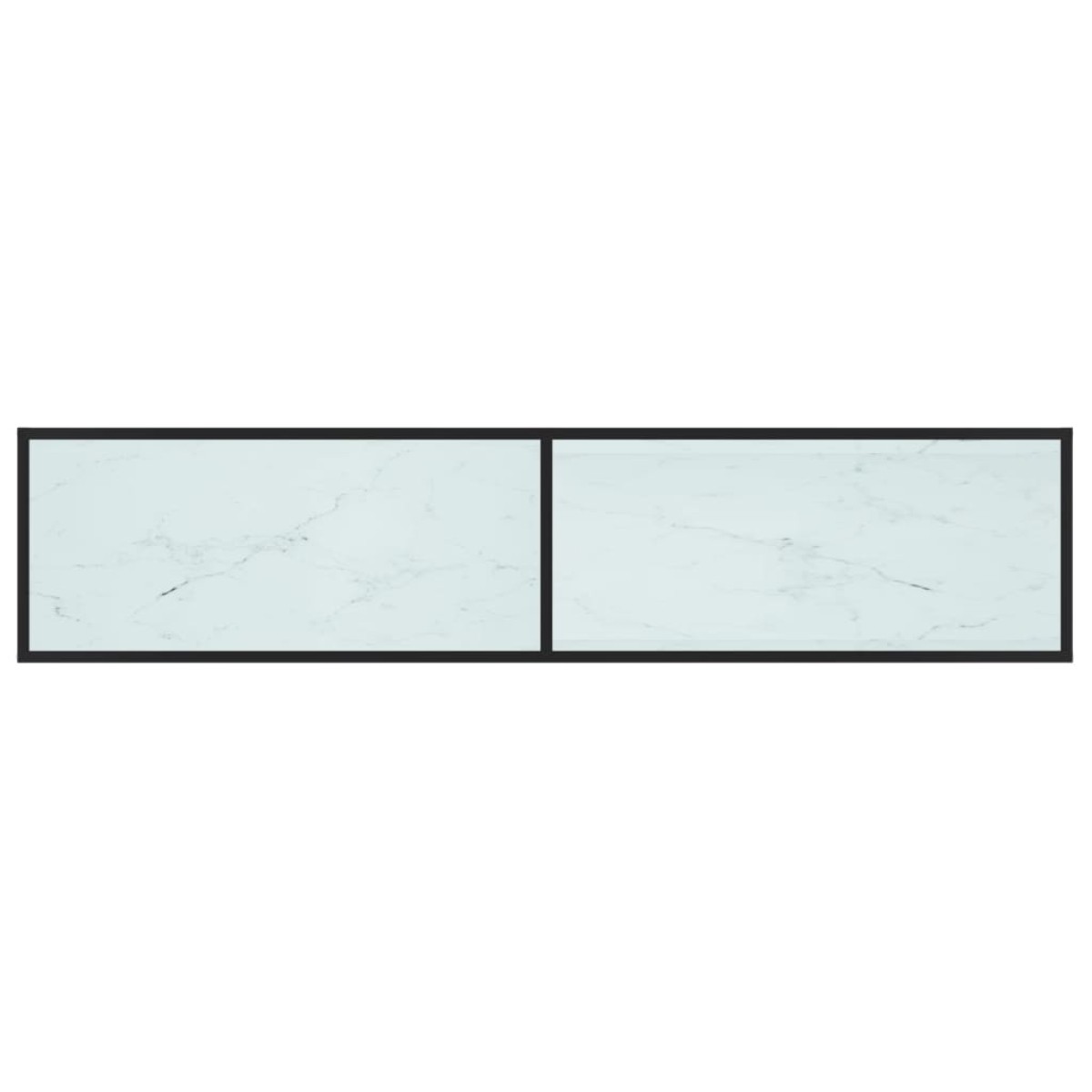vidaXL Έπιπλο Τηλεόρασης Λευκό Όψη Μαρμάρου 180x40x40,5εκ Ψημένο Γυαλί