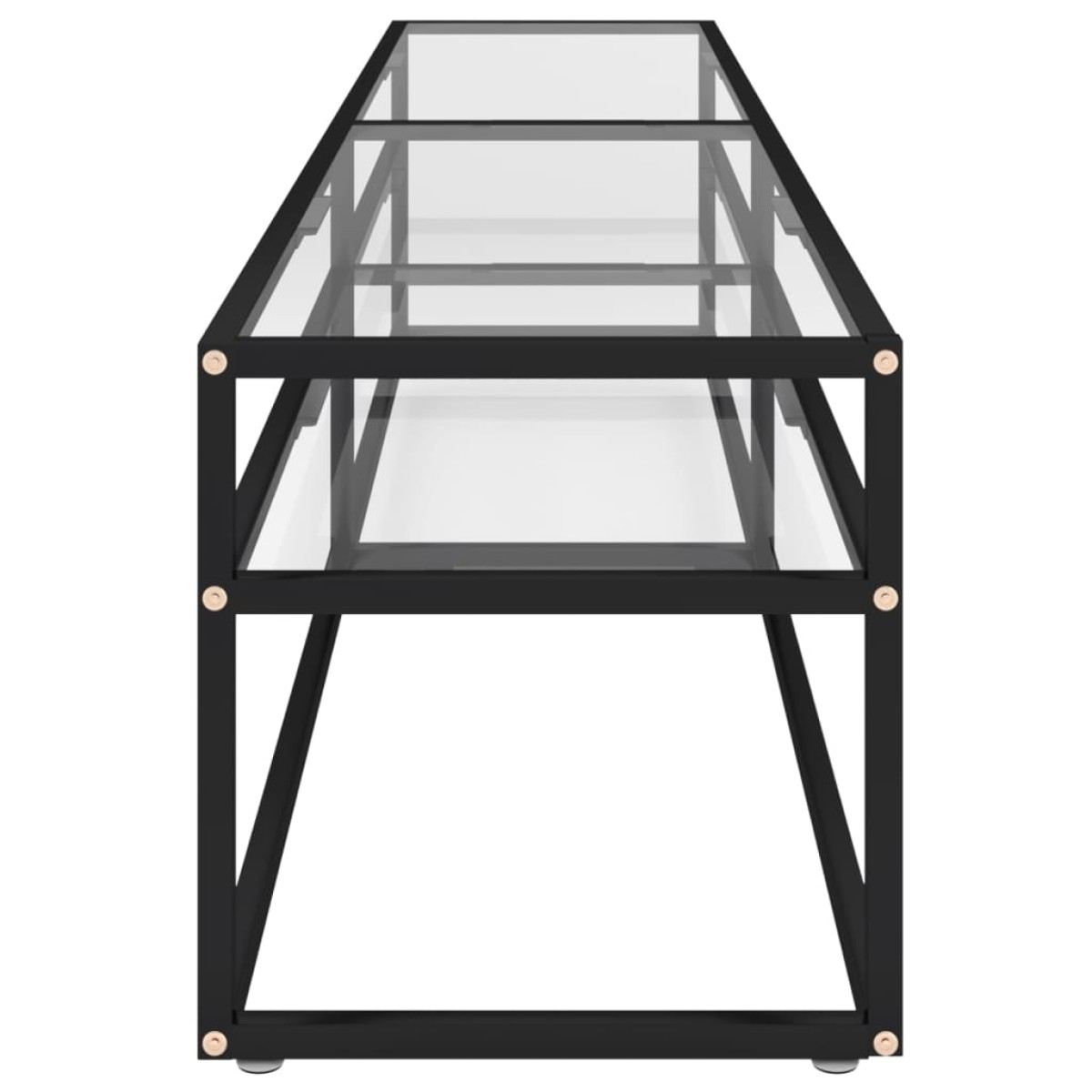 vidaXL Έπιπλο Τηλεόρασης Διαφανές 200 x 40 x 40,5 εκ. από Γυαλί Ασφαλ.