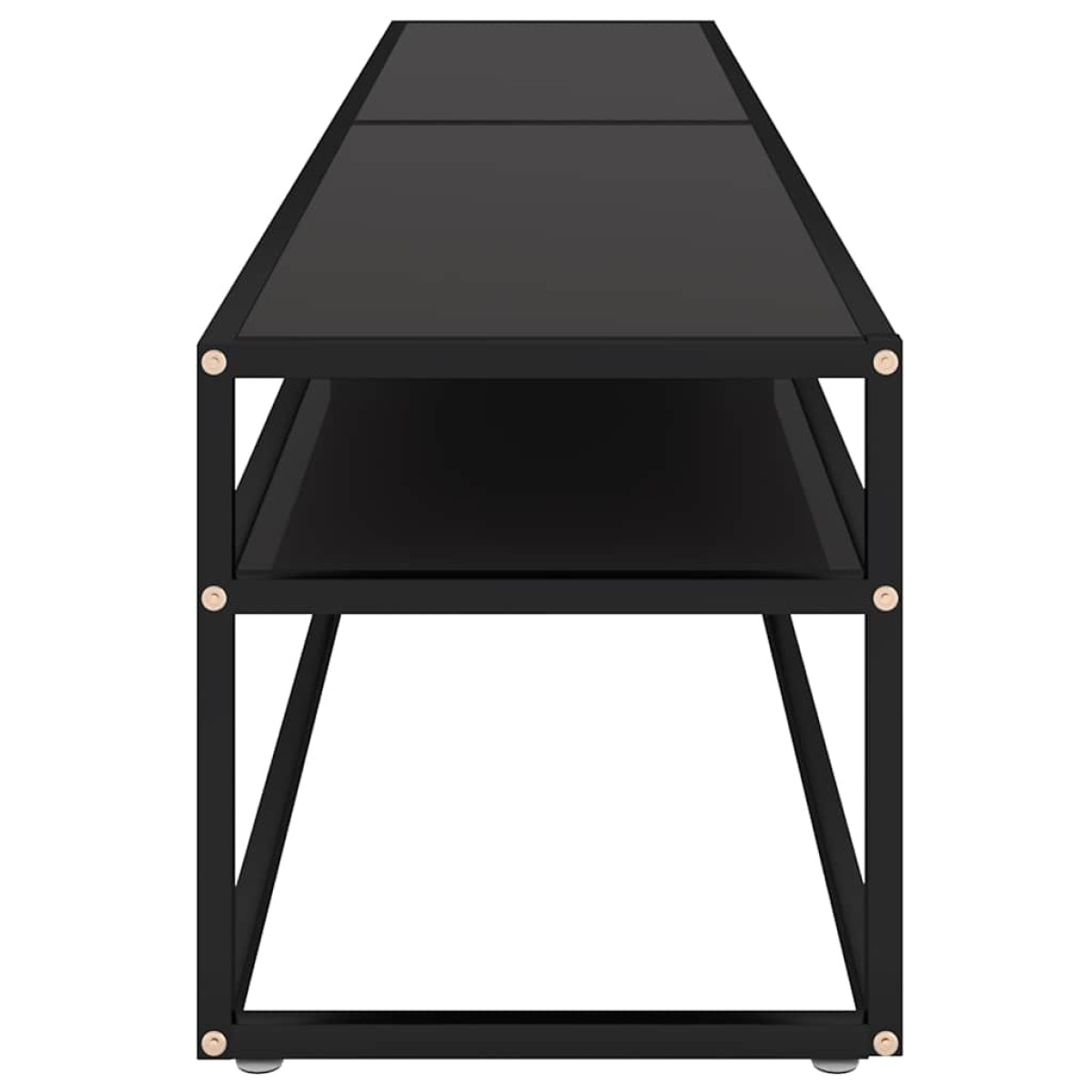 vidaXL Έπιπλο Τηλεόρασης Μαύρο 200 x 40 x 40,5 εκ. από Γυαλί Ασφαλ.