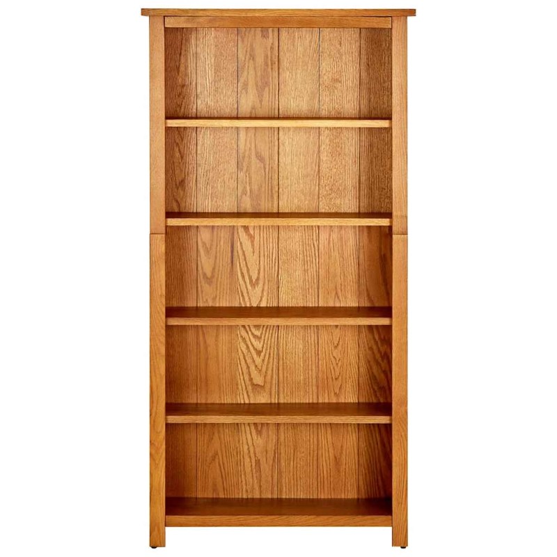 vidaXL Βιβλιοθήκη με 5 Επίπεδα 70 x 22 x 140 εκ. από Μασίφ Ξύλο Δρυός