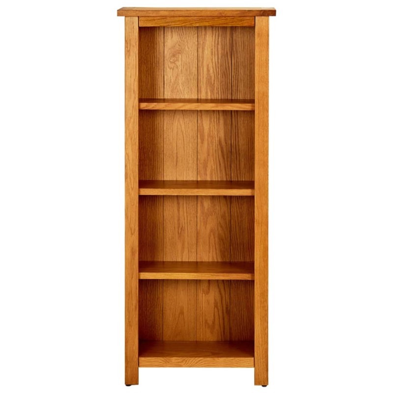 vidaXL Βιβλιοθήκη με 4 Επίπεδα 45 x 22 x 110 εκ. από Μασίφ Ξύλο Δρυός