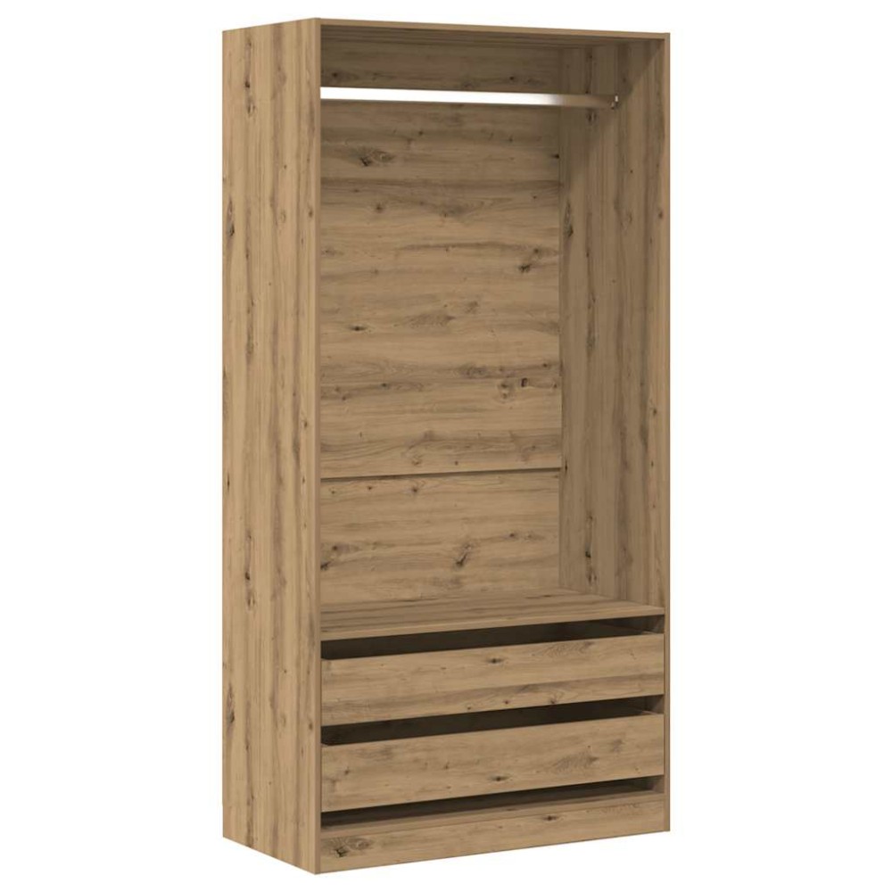 vidaXL Ντουλάπα Τεχνίτης Δρυς 100x50x200 εκ Επεξεργασμένο Ξύλο