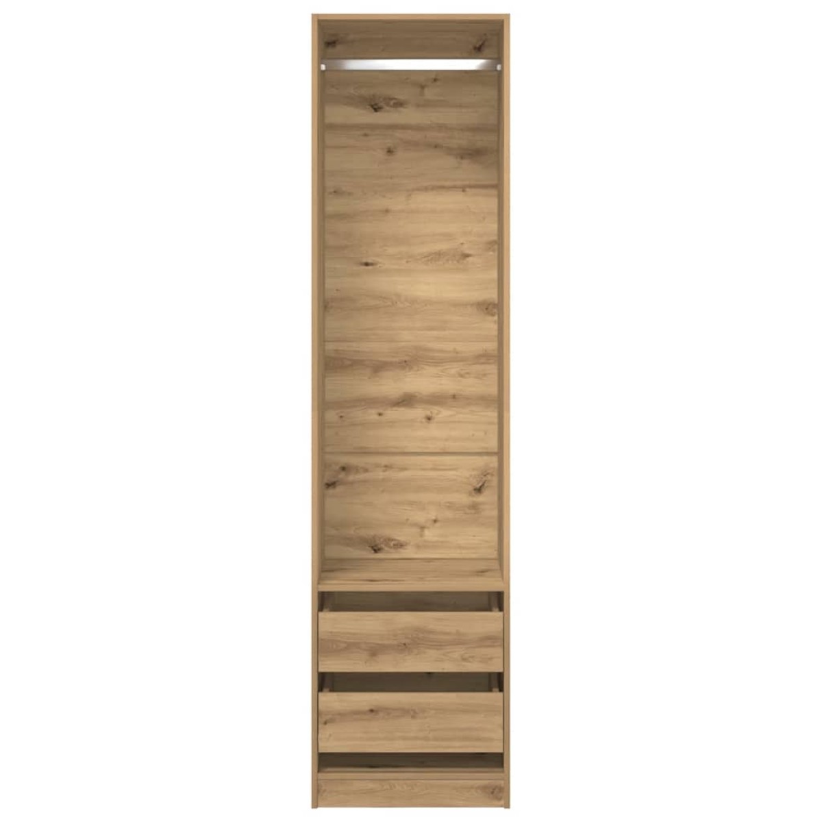 vidaXL Ντουλάπα Τεχνίτης Δρυς 50x50x200εκ από Επεξεργασμένο Ξύλο