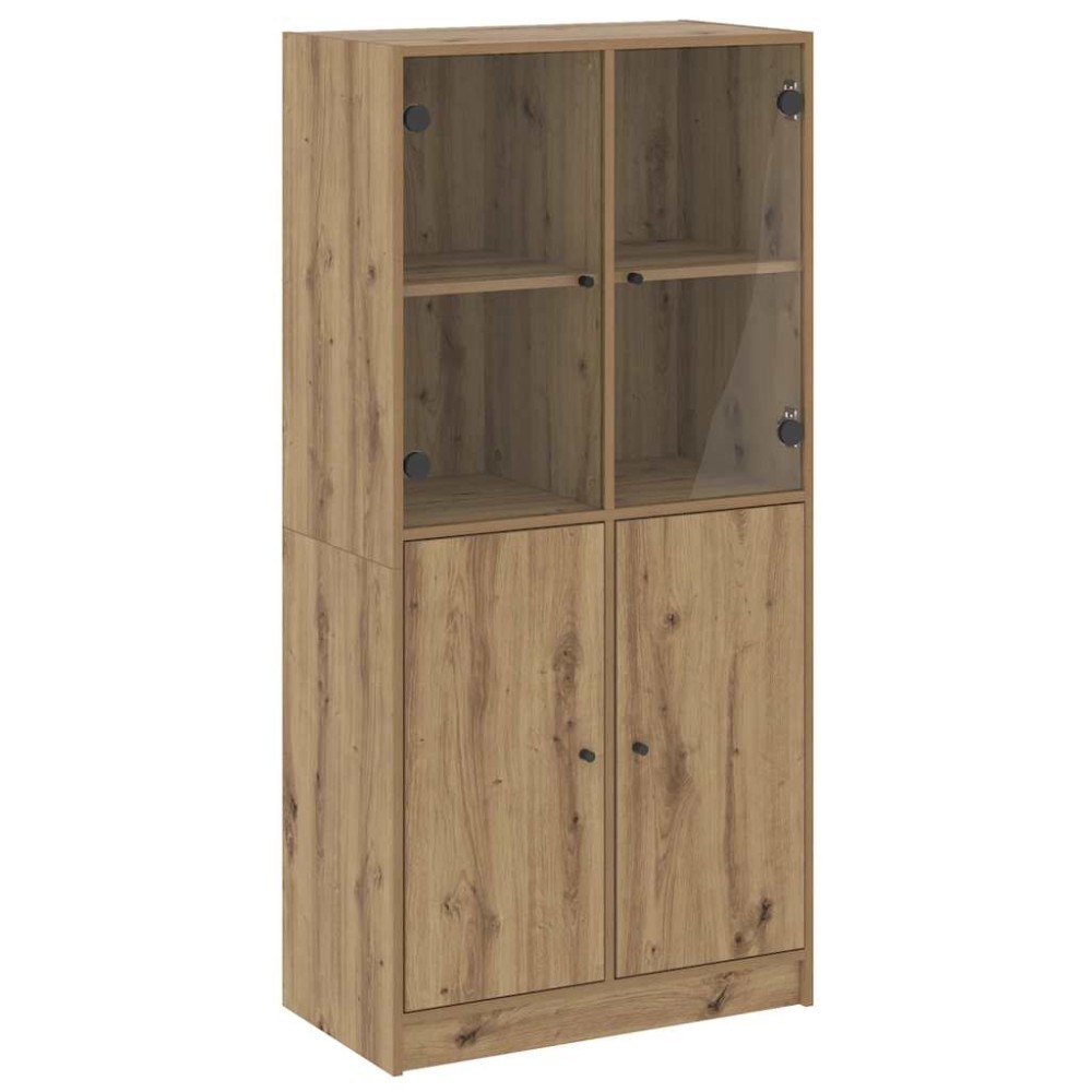vidaXL Ντουλάπα με Πόρτες Αρτισιανή Δρυς 68x37x142 εκ. Επεξ. Ξύλο
