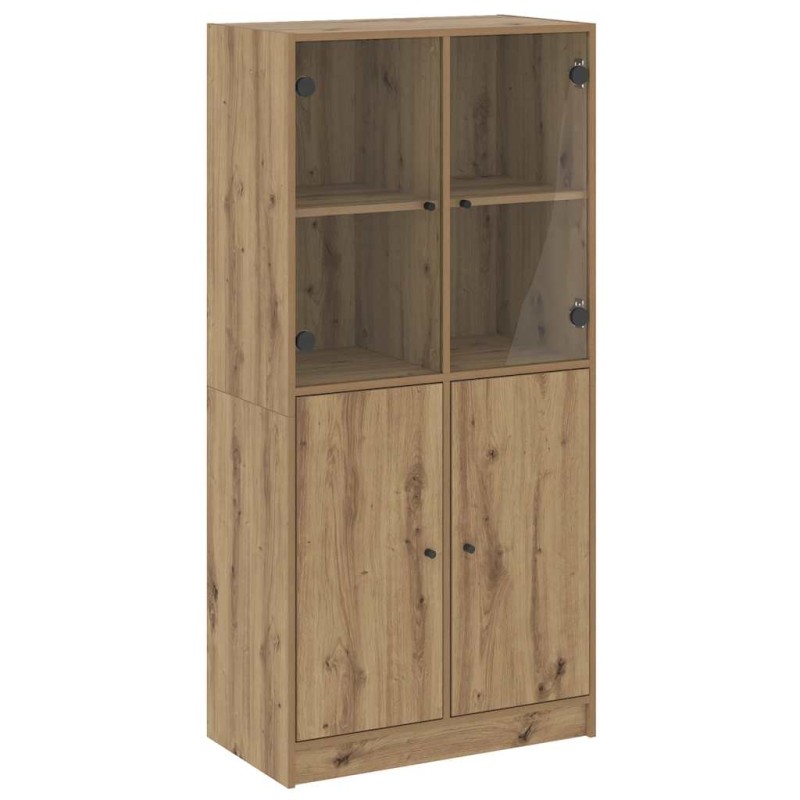 vidaXL Ντουλάπα με Πόρτες Αρτισιανή Δρυς 68x37x142 εκ. Επεξ. Ξύλο