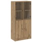 vidaXL Ντουλάπα με Πόρτες Αρτισιανή Δρυς 68x37x142 εκ. Επεξ. Ξύλο