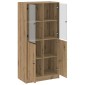 vidaXL Ντουλάπα με Πόρτες Αρτισιανή Δρυς 68x37x142 εκ. Επεξ. Ξύλο