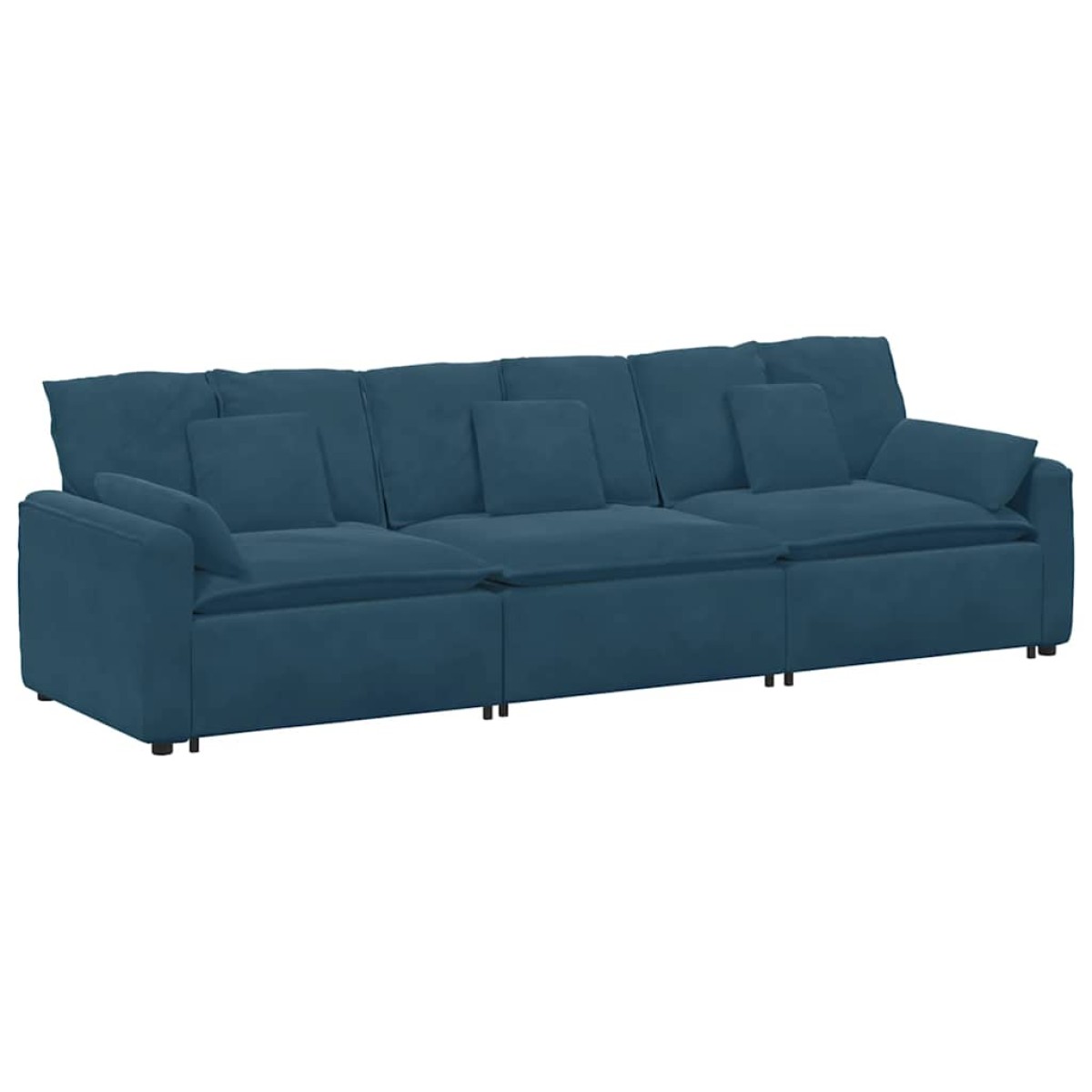 vidaXL Καναπές-Μπάνιο με Μαξιλάρια Μπλε