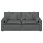 vidaXL Μοντέρνος Καναπές με Μαξιλάρια Σκούρο Γκρι