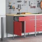 vidaXL Ντουλάπα Εργασίας 2 τμχ. Κόκκινο και Γκρι 100 x 55 x 85 εκ.