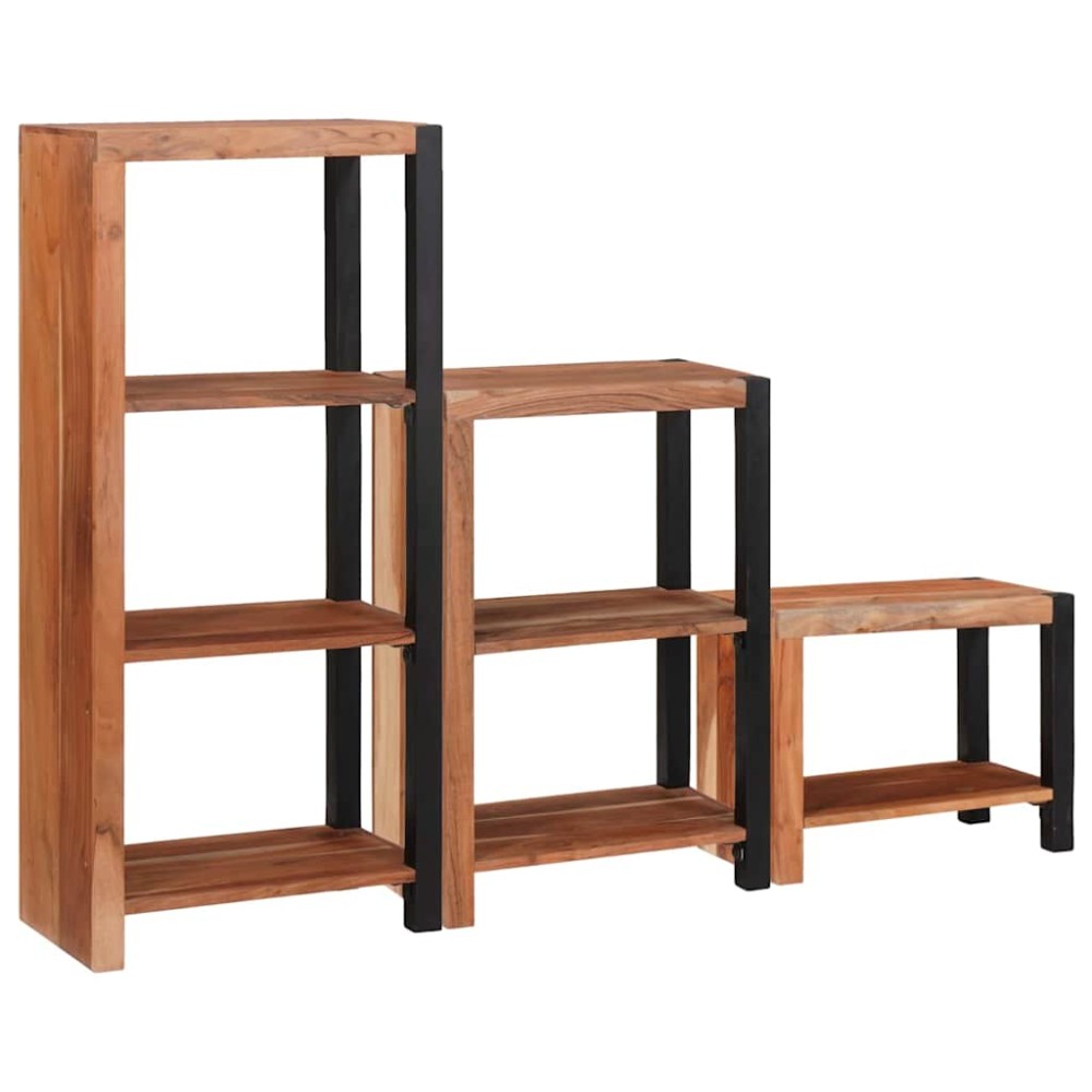 vidaXL Ράφι Βιβλίων 6 επίπεδα 3 τμχ. 50 x 30 x 110 εκ Καφέ