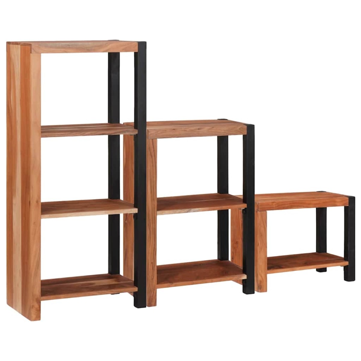 vidaXL Ράφι Βιβλίων 6 επίπεδα 3 τμχ. 50 x 30 x 110 εκ Καφέ