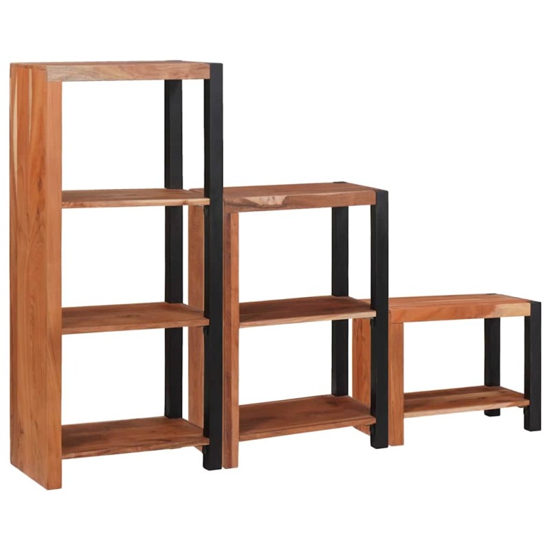 vidaXL Ράφι Βιβλίων 6 επίπεδα 3 τμχ. 50 x 30 x 110 εκ Καφέ