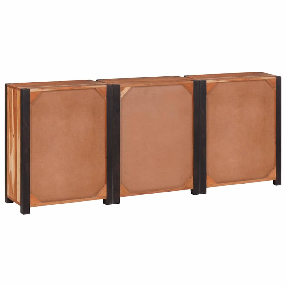 vidaXL Πλαϊνό γραφείο 3 τμχ. Καφέ 165 x 30 x 75 εκ.