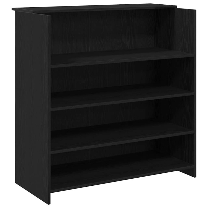vidaXL Γραφείο Υποδοχής Μαύρη Δρυς 100x50x103,5 εκ. από Τεχνητό Ξύλο