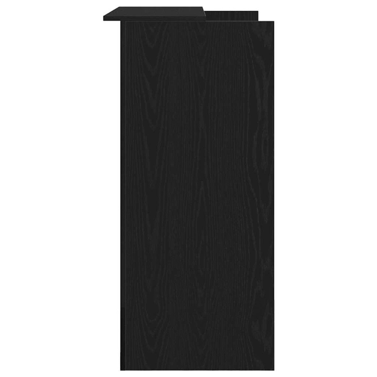 vidaXL Γραφείο Υποδοχής Μαύρη Δρυς 100x50x103,5 εκ. από Τεχνητό Ξύλο