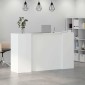 vidaXL Γραφείο Υποδοχής Λευκό 180x50x103,5 εκ. από Τεχνητό Ξύλο