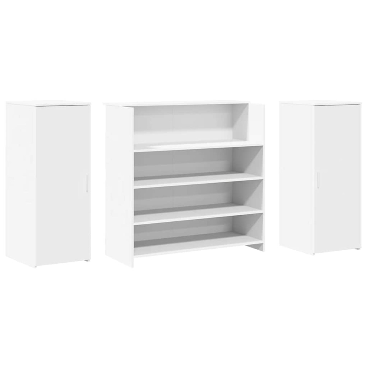 vidaXL Γραφείο Υποδοχής Λευκό 180x50x103,5 εκ. από Τεχνητό Ξύλο