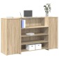 vidaXL Γραφείο υποδοχής Sonoma Δρυς 180x50x103,5εκ. Επεξεργασμένο Ξύλο