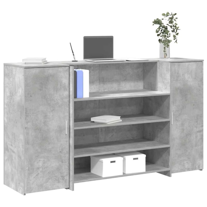 vidaXL Γραφείο υποδοχής 180x50x103,5εκ. Επεξεργασμένο Ξύλο