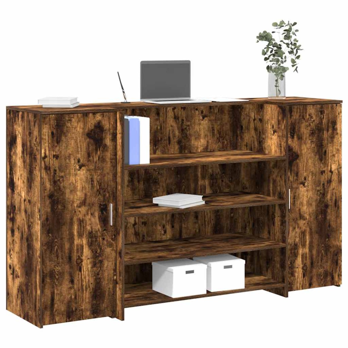 vidaXL Γραφείο υποδοχής 180x50x103,5 εκ. Επεξεργασμένο Ξύλο