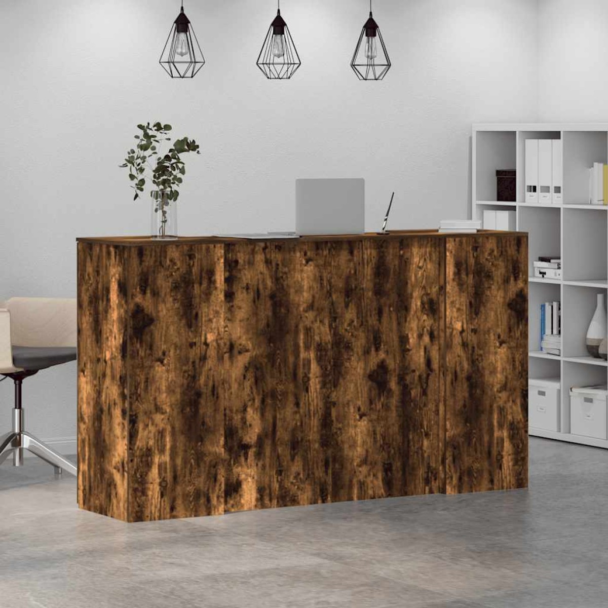 vidaXL Γραφείο υποδοχής 180x50x103,5 εκ. Επεξεργασμένο Ξύλο