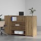 vidaXL Γραφείο υποδοχής 180x50x103,5 εκ. Επεξεργασμένο Ξύλο