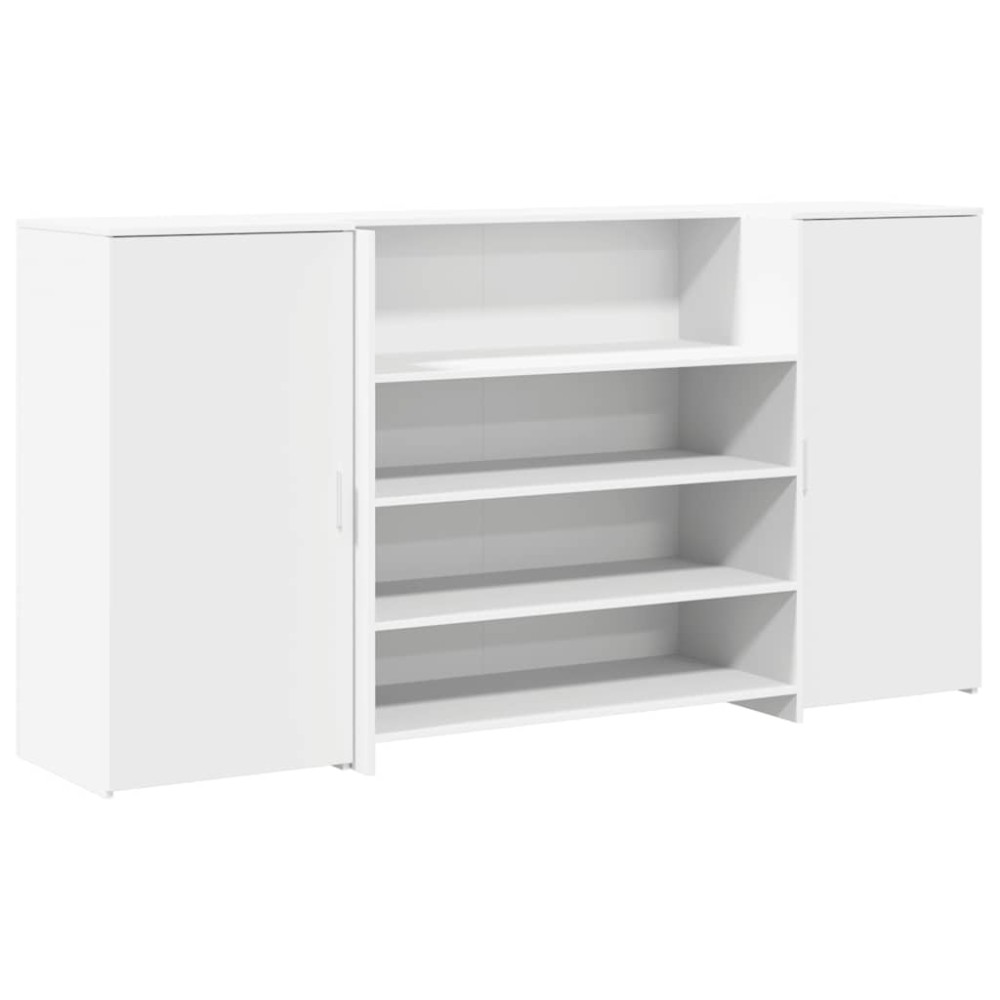 vidaXL Γραφείο Υποδοχής Λευκό 200x50x103,5 εκ. από Τεχνητό Ξύλο