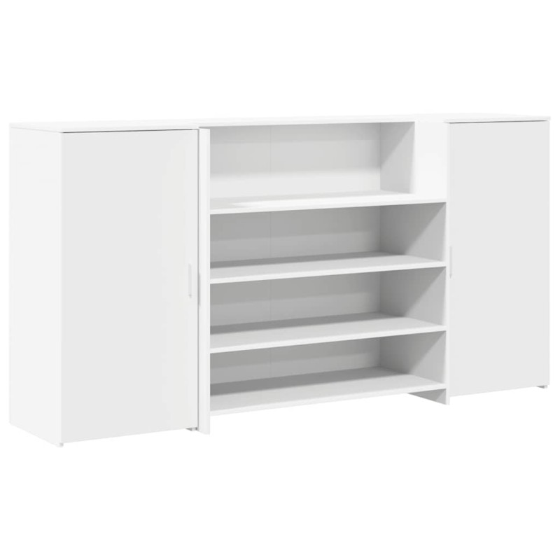 vidaXL Γραφείο Υποδοχής Λευκό 200x50x103,5 εκ. από Τεχνητό Ξύλο