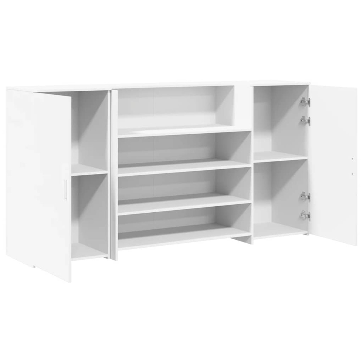 vidaXL Γραφείο Υποδοχής Λευκό 200x50x103,5 εκ. από Τεχνητό Ξύλο