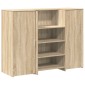 vidaXL Γραφείο υποδοχής Sonoma Δρυς 135x50x103,5εκ. Επεξεργασμένο Ξύλο