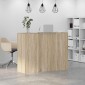 vidaXL Γραφείο υποδοχής Sonoma Δρυς 135x50x103,5εκ. Επεξεργασμένο Ξύλο