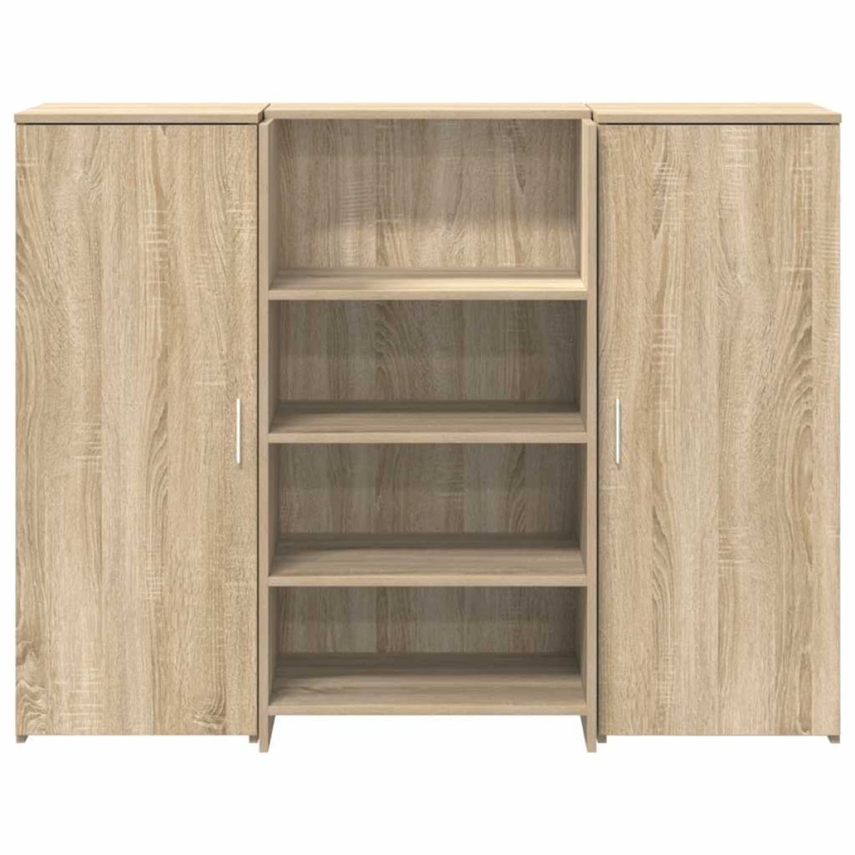 vidaXL Γραφείο υποδοχής Sonoma Δρυς 135x50x103,5εκ. Επεξεργασμένο Ξύλο