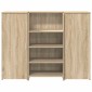 vidaXL Γραφείο υποδοχής Sonoma Δρυς 135x50x103,5εκ. Επεξεργασμένο Ξύλο