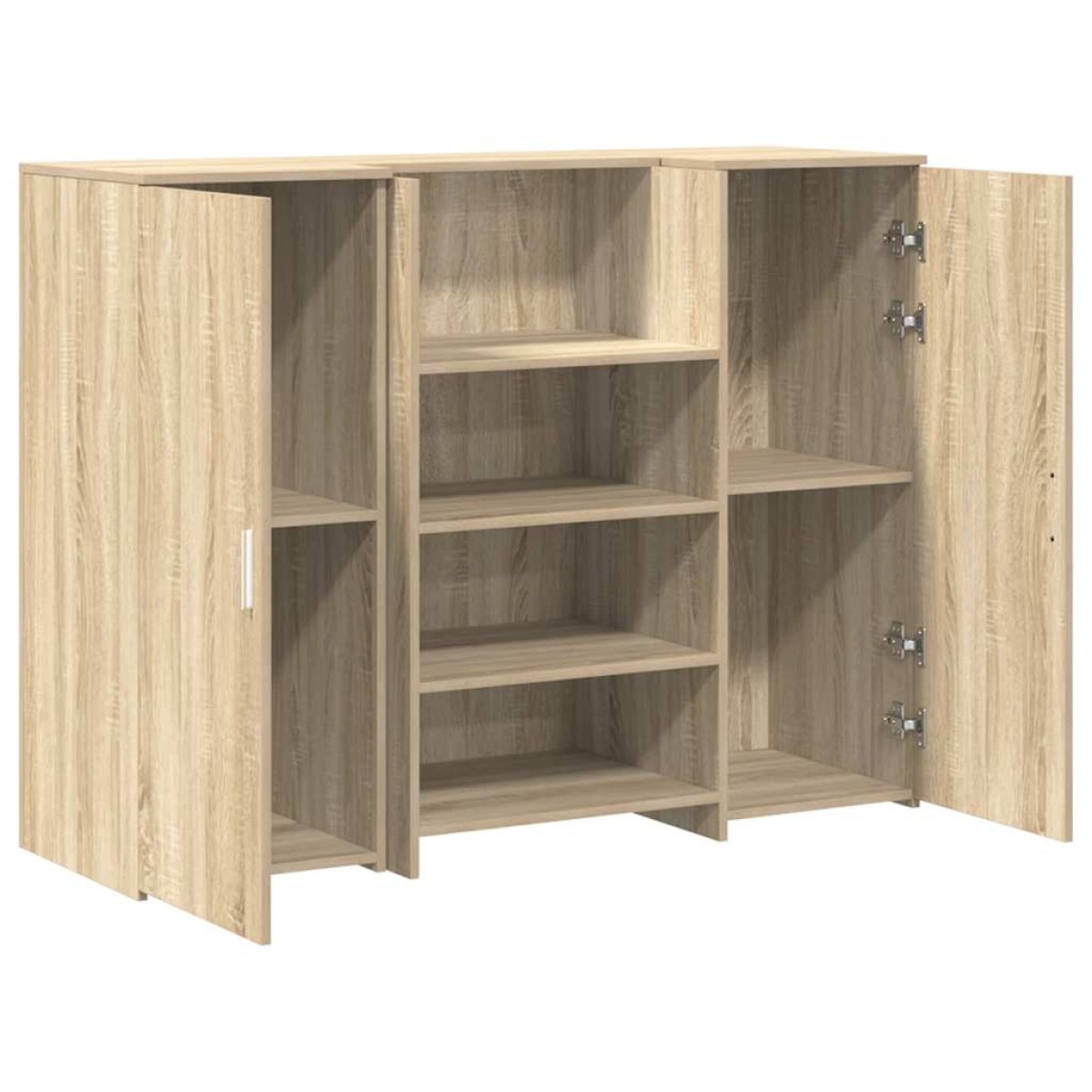 vidaXL Γραφείο υποδοχής Sonoma Δρυς 135x50x103,5εκ. Επεξεργασμένο Ξύλο