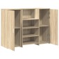 vidaXL Γραφείο υποδοχής Sonoma Δρυς 135x50x103,5εκ. Επεξεργασμένο Ξύλο