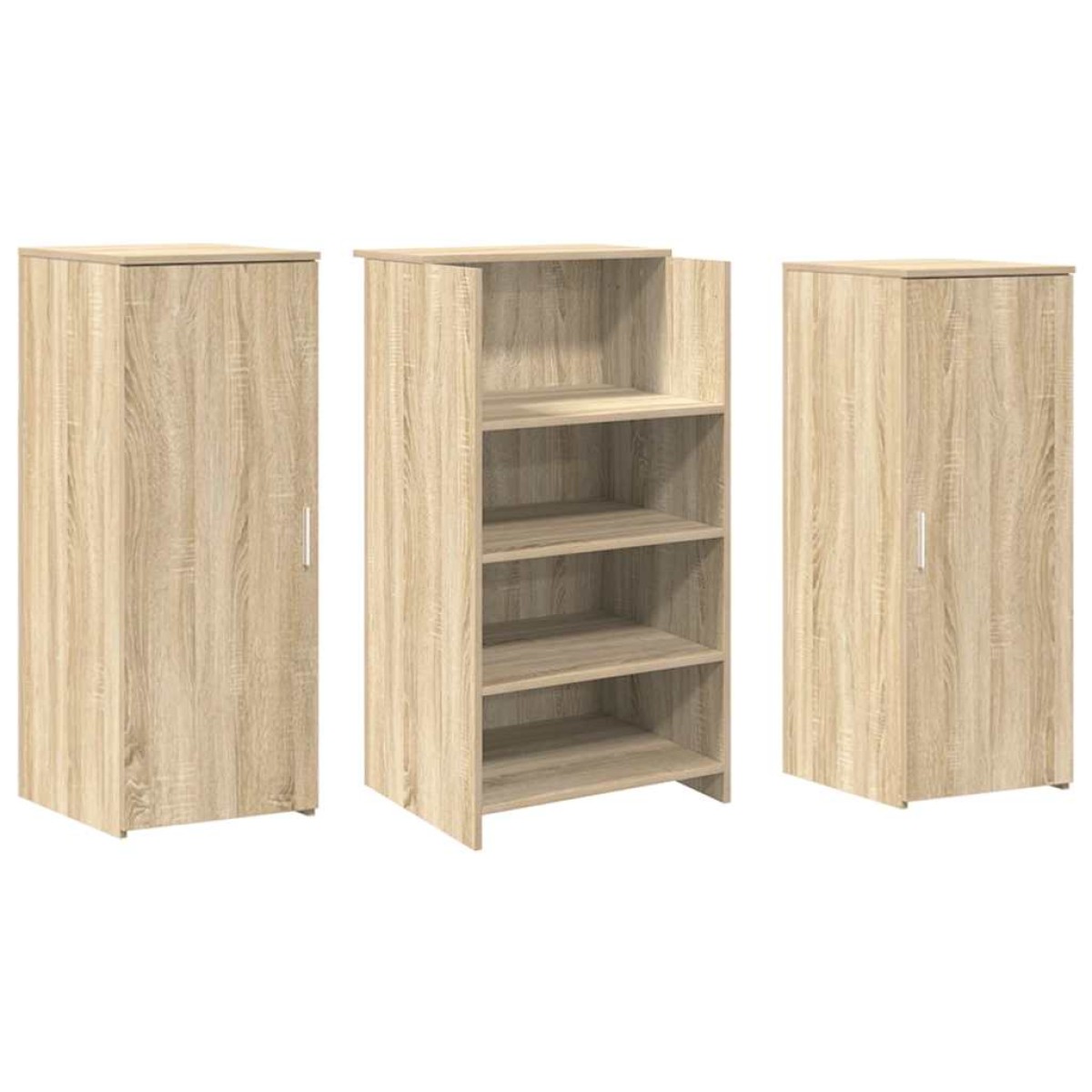 vidaXL Γραφείο υποδοχής Sonoma Δρυς 135x50x103,5εκ. Επεξεργασμένο Ξύλο