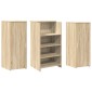 vidaXL Γραφείο υποδοχής Sonoma Δρυς 135x50x103,5εκ. Επεξεργασμένο Ξύλο