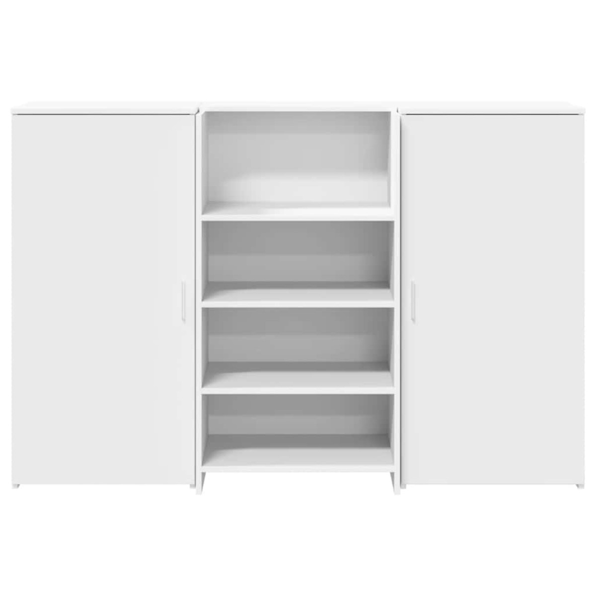 vidaXL Γραφείο υποδοχής Λευκό 155x50x103,5 εκ. Επεξεργασμένο Ξύλο