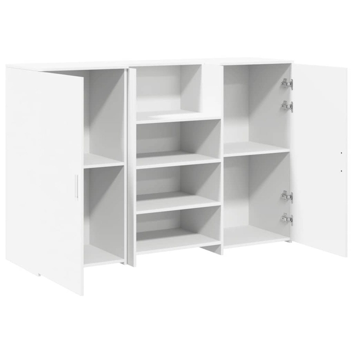 vidaXL Γραφείο υποδοχής Λευκό 155x50x103,5 εκ. Επεξεργασμένο Ξύλο