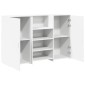 vidaXL Γραφείο υποδοχής Λευκό 155x50x103,5 εκ. Επεξεργασμένο Ξύλο